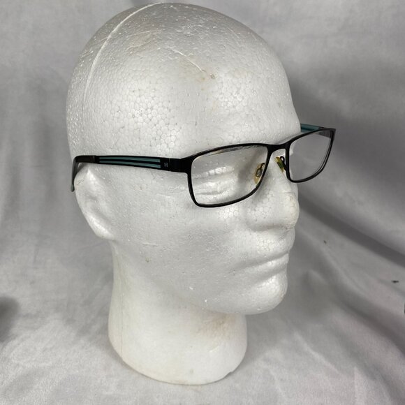 HUMPHREYS ESCHENBACH EYEGLASSES 582132 60 52-17-135 DK BRN/TORQ FRAMES ONLY - Picture 1 of 9